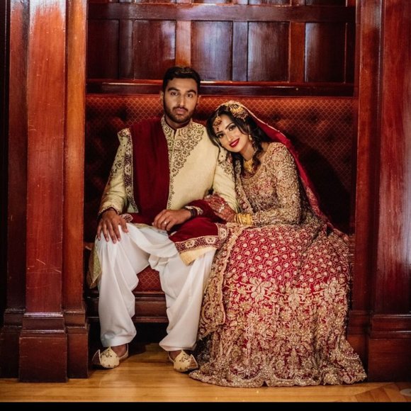 Pakistani/Indian/Desi DESIGNER BRIDAL WEDDING LENGHA DRESS - Picture 2 of 4